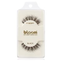 Bloom Natural nalepovacie mihalnice z prírodných vlasov (Wispy, Black) 1 cm