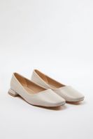 Trendyol Beige Square Toe Low Heel Women's Ballerinas