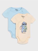 Sinsay - Body 2 pack Stitch - kremowy