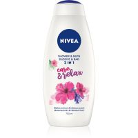 Nivea Care & Relax pena za kopel in gel za prhanje 2v1 750 ml