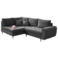 MID.YOU ROHOVÁ SEDAČKA, textil, kompozitní dřevo, antracitová