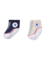 CONVERSE Čarape 'CHUCK'  bež / mornarsko plava / crvena / bijela