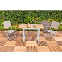 Gardenson ZÁHRADNÝ STÔL, drevo, kov, 80-120/74/70 cm80-120/74/70 cm
