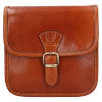 Női crossbody bőr kézitáska Italia Jitka - konyak