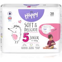 BELLA Baby Happy Soft&Delicate Size 5 Junior plenice za enkratno uporabo 11-18 kg 38 kos