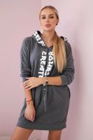 Oversize Dress With Hood - Graphite