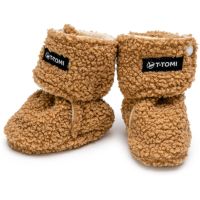 T-TOMI TEDDY Booties Brown otroški copati 9-12 months 1 kos