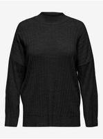 Black Women's Ribbed Sweater ONLY CARMAKOMA New Tessa - Women