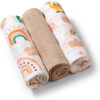 BabyOno Take Care Muslin Diapers plenice iz blaga Beige 3 kos