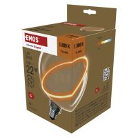 LED žárovka DECO G130SRA / E27 / 4 W (22 W) / 220 lm / flame