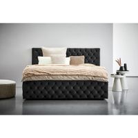 Ambia Home ČALÚNENÁ POSTEĽ, 180/200 cm, čierna