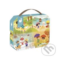 Štyri ročné obdobia v kufríku - puzzle z kategorie 15 - 60 dílků