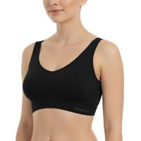 Női melltartó Gaubert varrat nélküli fekete (3106) XXL/3XL