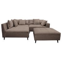 MID.YOU ROHOVÁ SEDAČKA, textil, hnědá