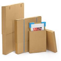 10 x Teleskopická krabice 800x180x600-800mm, pro ploché produkty, hnědá, klopová, pětivrstvá vlnitá lepenka (5VVL)