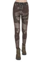 Damen Leggings DEVIL FASHION - Braun XS