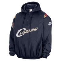 Nike Therma-FIT NBA Cleveland Cavaliers Hardwood Clasics 1/2-Zip Hoodie - Pánske - Mikina Nike - Modré - HQ5326-419 - Veľkosť: M