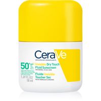 CeraVe Invisible Dry Touch Fluid SPF 50+ зволожуючий захисний флюїд з матувальним ефектом SPF 50+ 50 мл
