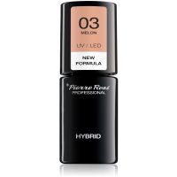 Pierre René Nails Hybrid gelový lak na nehty s použitím UV/LED lampy odstín No. 3 Melon 6 ml