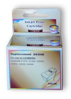 Ink Cartridge JetWorld  Tri-Color Lexmark 24 replacement 018C1524E