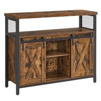 Boxxx KOMODA, hnedá, čierna, 100/80/33 cm