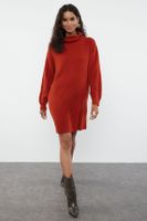 Trendyol Tile Mini Knitwear Wide Pattern Dress