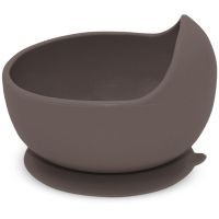 Petite&Mars Take&Match Silicone Bowl miska s přísavkou Bitter Cocoa 6m+ 1 ks