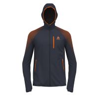 Pánská mikina Odlo Mid layer full zip X-ALP PK WINDPROOF