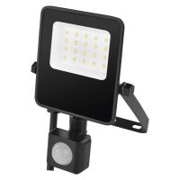 LED reflektor VISIO s pohybovým čidlem, 10 W, černý, neutrální bílá
