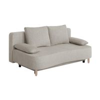 P & B ROZKLADACIA POHOVKA, textil, kompozitné drevo, béžová
