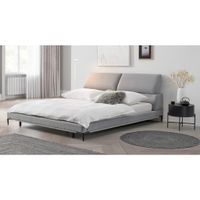 Livetastic ČALÚNENÁ POSTEĽ, 180/200 cm, sivá