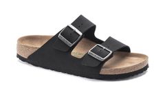 Birkenstock Arizona Vegan Birko-Flor Nubuck Narrow Fit Unisex - Sandály Birkenstock - Černá - 1019057-7.5 - Size: 7.5