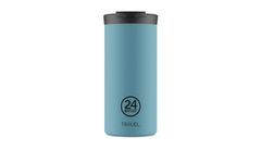 24 Bottles Travel Tumbler Powder Blue 600ml Unisex - Pohár 24Bottles - Modrá - TT_060_1937-One-size - Size: One size