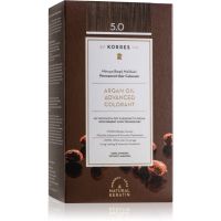 Korres Argan Oil permanentná farba na vlasy s arganovým olejom odtieň 5.0 Light Brown 50 ml