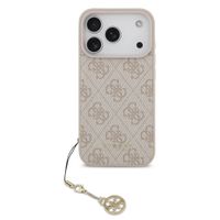 GUESS 4G CHARM Ovitek z obeskom Apple iPhone 17 Pro PINK