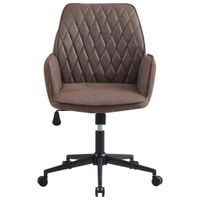 MID.YOU OTOČNÁ STOLIČKA, mikrovlákno, sivohnedá