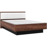 Carryhome POSTEĽ, 140/200 cm čierna, biela, farba duba