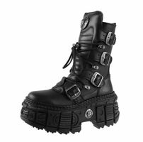 NEW ROCK - ITALI NEGRO, NOMADA NEGRO, TANK Stiefel 36