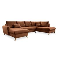 MID.YOU SEDACIA SÚPRAVA, textil, terakotová