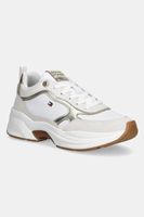 Kožené tenisky Tommy Hilfiger TH CHUNKY RUNNER METALLIC