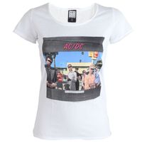 Damen T-Shirt AC/DC - Dirty Deeds - White - AMPLIFIED L