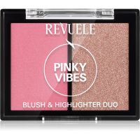 Revuele Blush & Highlighter Duo Rouge mit Aufheller Farbton Pinky Vibes 8 g