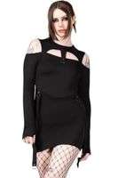 sukienka damska KILLSTAR - Sulphur Glow - Black XS