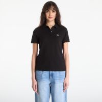 T-shirt LACOSTE Short Sleeved Ribbed Collar Shirt Black 40