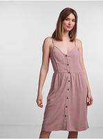 Old Rose Women's Dress with Linen Blend Pieces Vinsty - Women's