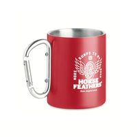 HORSEFEATHERS Plechový hrnček Wheel 0,3 l - red RED