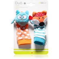 BBLÜV Düo Rasselsöckchen Owl / Fox 2 St.