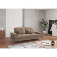Sit & More 2,5-MIESTNA POHOVKA, textil, svetlohnedá