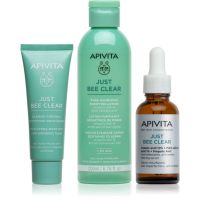 Apivita Just Bee Clear set za mastno k aknam nagnjeno kožo