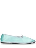 10mm Acqua Marina Satin Slippers